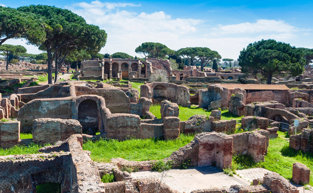 「自然消滅した古代都市」<br/>オースティアアンティカ遺跡