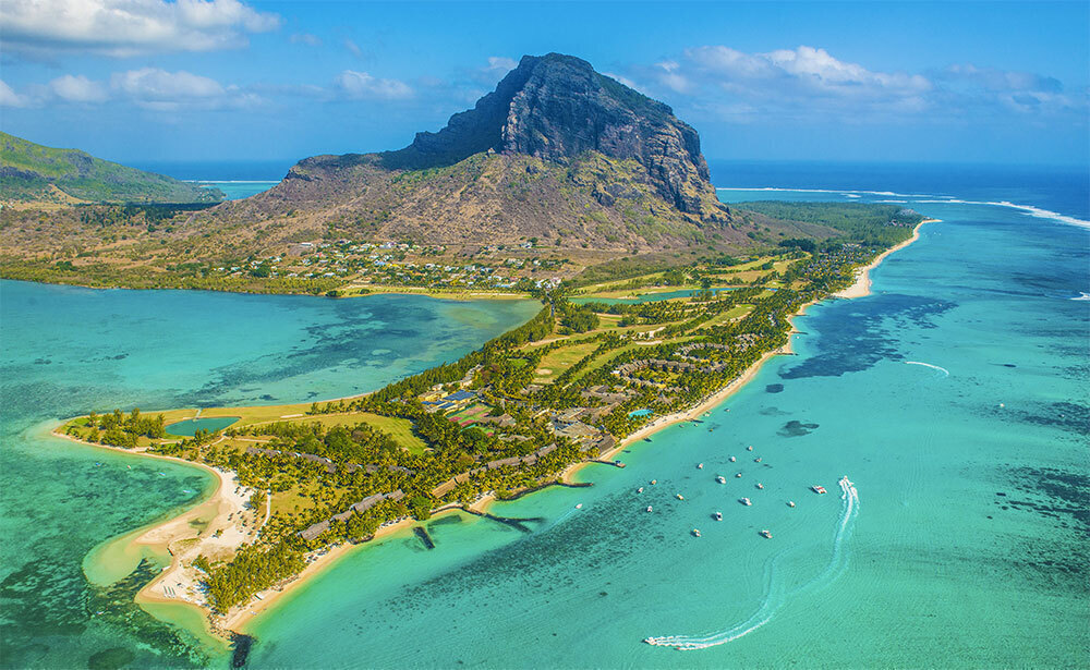 インド洋に浮かぶモーリシャス島<br/>(ポートルイス)