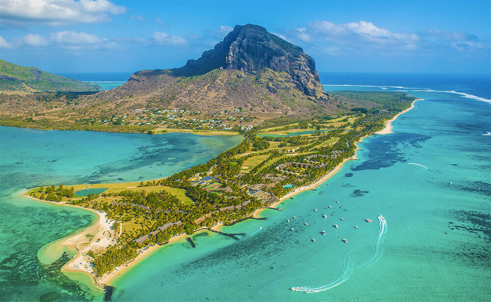 インド洋に浮かぶモーリシャス島<br/>(ポートルイス)