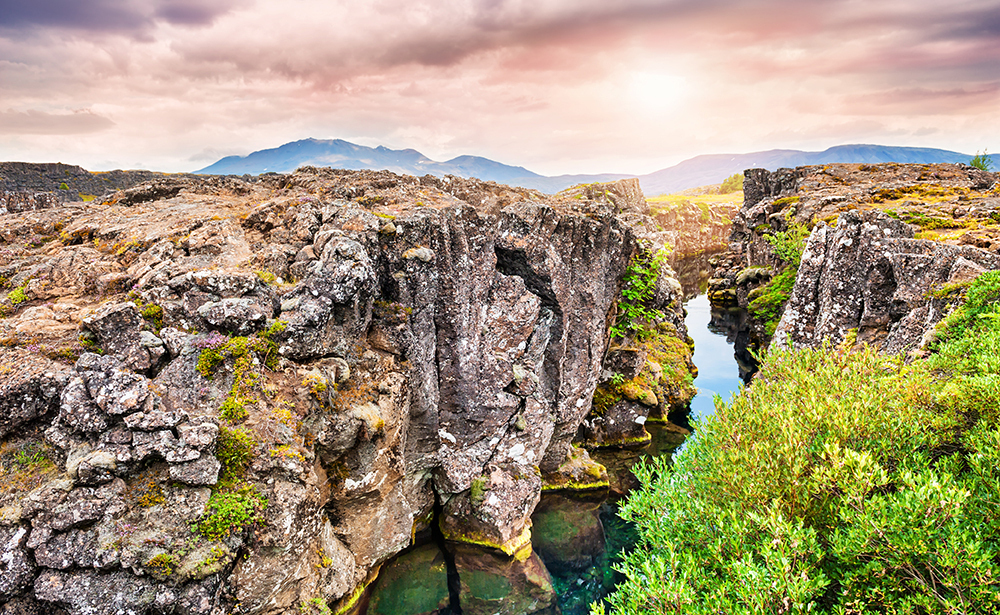 シンクヴェトリル国立公園<br/>（アイスランド/レイキャビク）