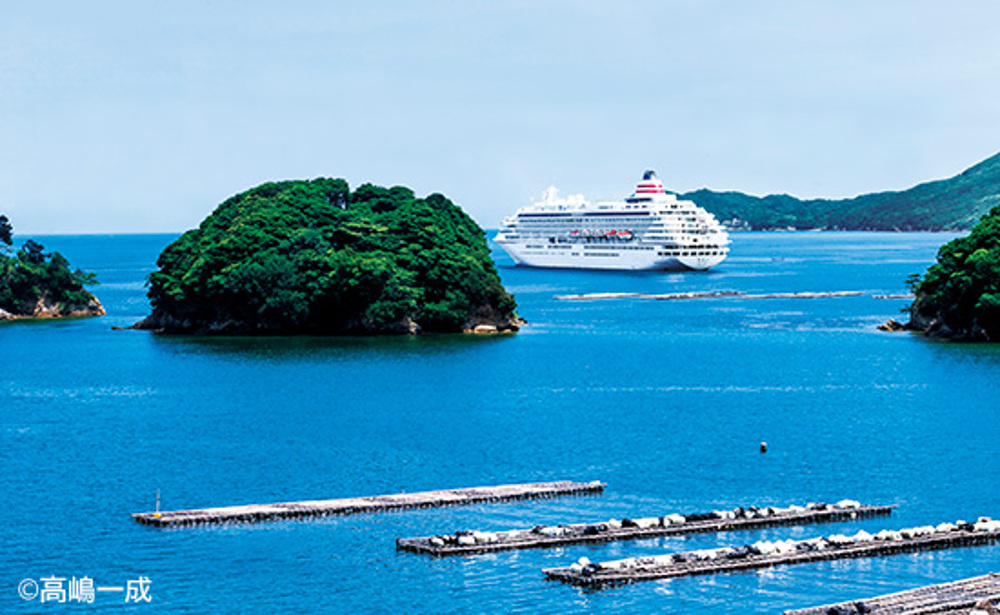 鳥羽湾沖の飛鳥II（イメージ）
