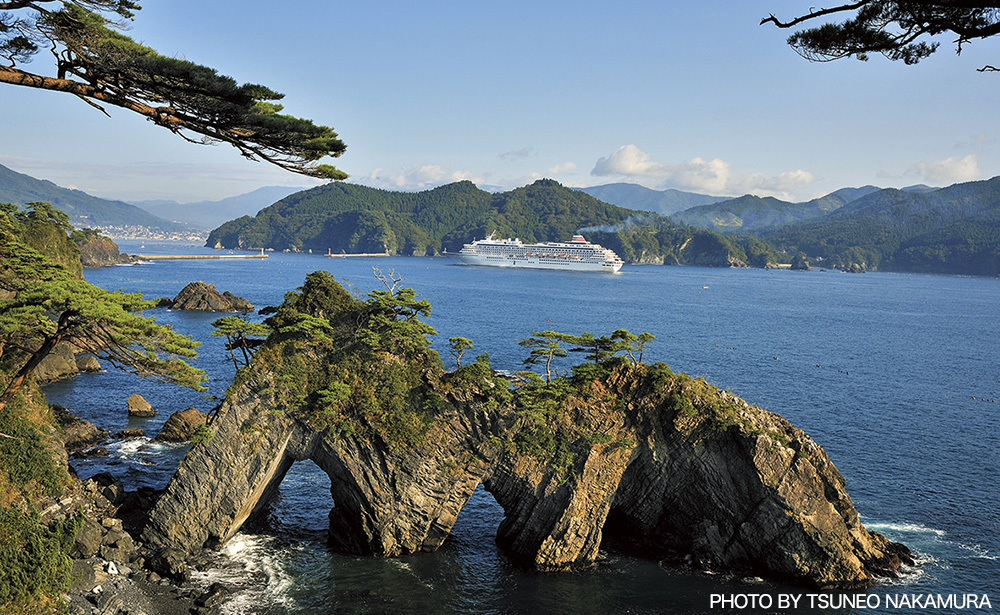 大船渡沖の飛鳥II（イメージ）