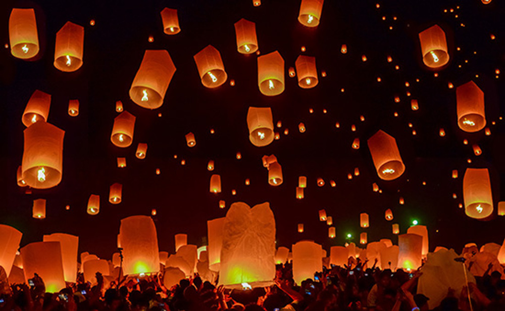 ランタンあげ体験(イメージ)