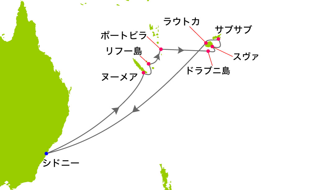 クルーズ航路イメージ
