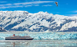 2つの氷河を見学するアラスカクルーズ